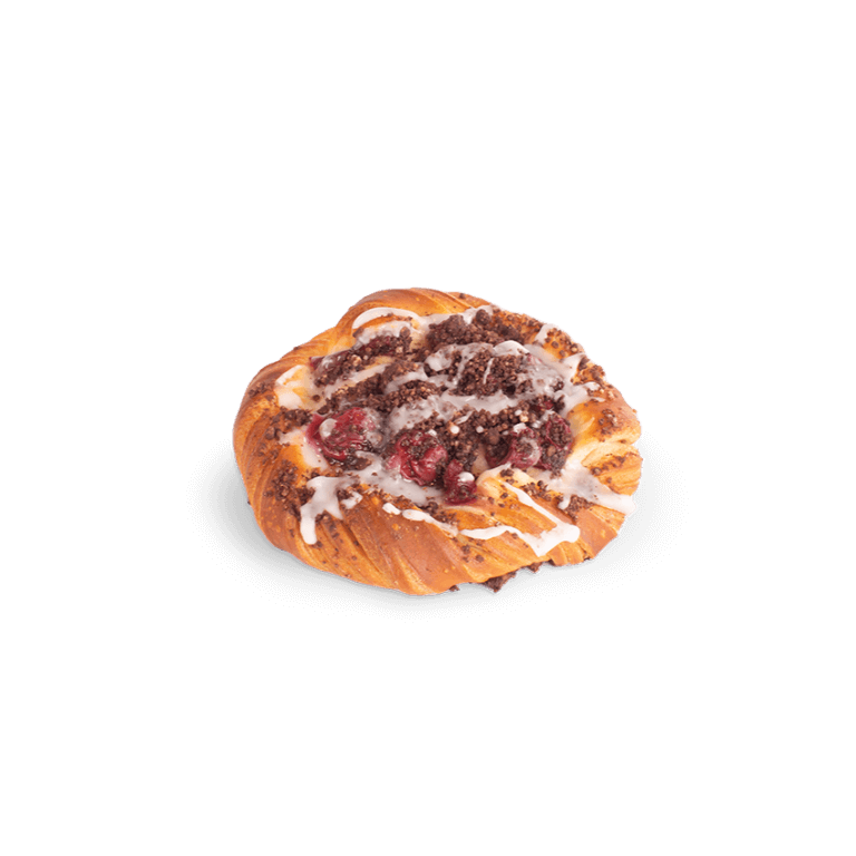 Drożdżówka z kruszonką i owocami